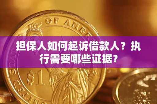北京担保人如何起诉借款人？执行需要哪些证据？