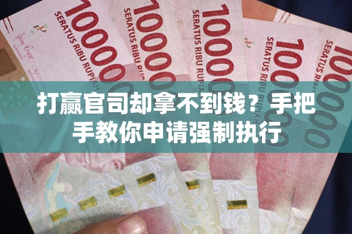 北京打赢官司却拿不到钱？手把手教你申请强制执行