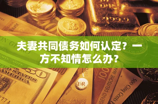 北京夫妻共同债务如何认定？一方不知情怎么办？