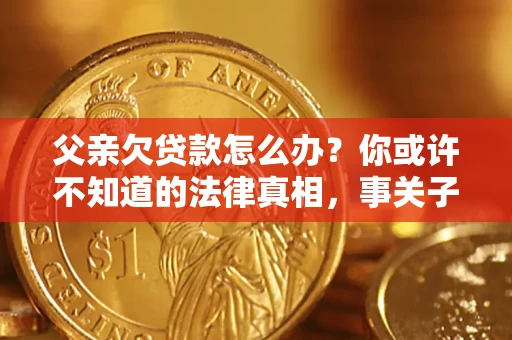 北京父亲欠贷款怎么办？你或许不知道的法律真相，事关子女未来
