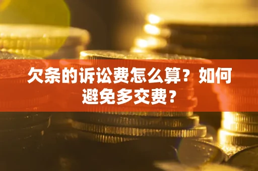 北京欠条的诉讼费怎么算？如何避免多交费？
