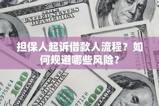 北京担保人起诉借款人流程？如何规避哪些风险？