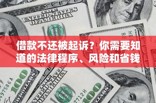 北京借款不还被起诉？你需要知道的法律程序、风险和省钱技巧