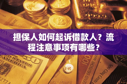 北京担保人如何起诉借款人？流程注意事项有哪些？